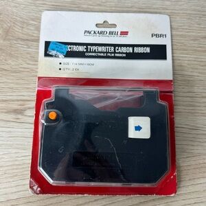 Packard Bell PBR1 Electronic Typewriter Carbon Ribbon Refills Pack‎ Of 2 New